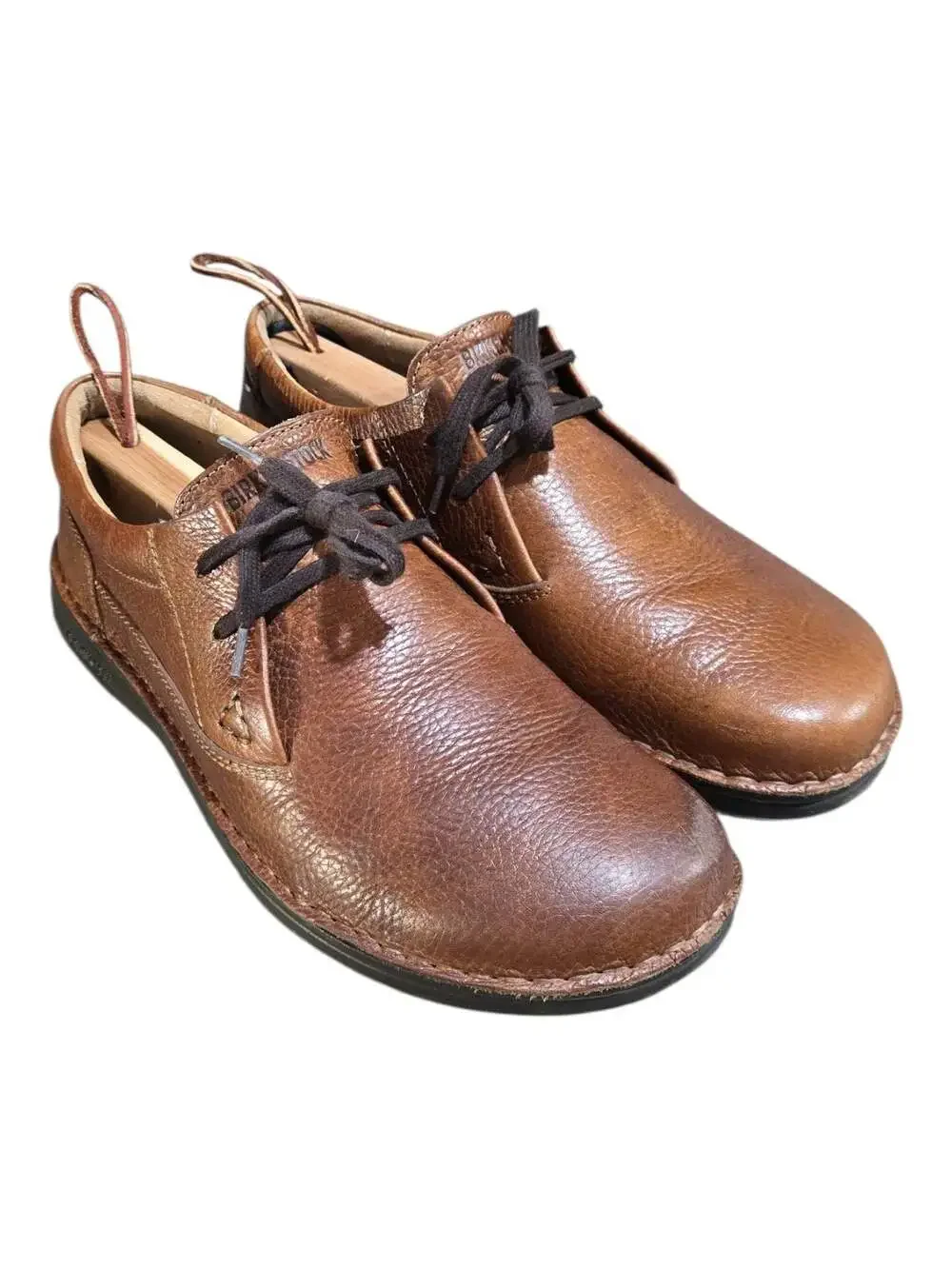 Birkenstock Memphis Brown Leather Lace-Up Oxford Shoes Men's Size 10